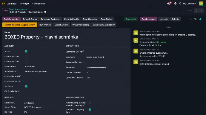 databox setting